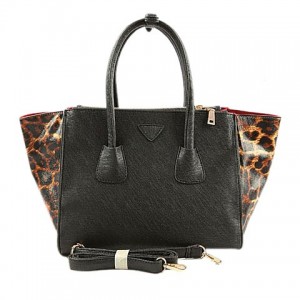 Stylish Women's Tote Bag With Leopard Print and PU Leather Design